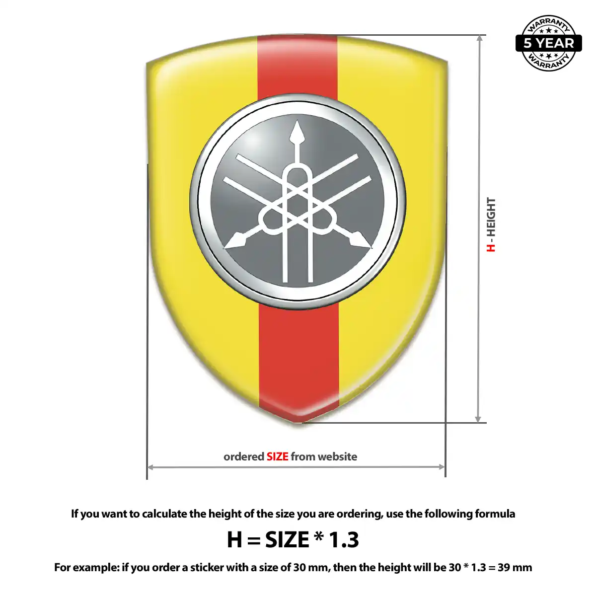 Yamaha Crest Emblem Elite Finish