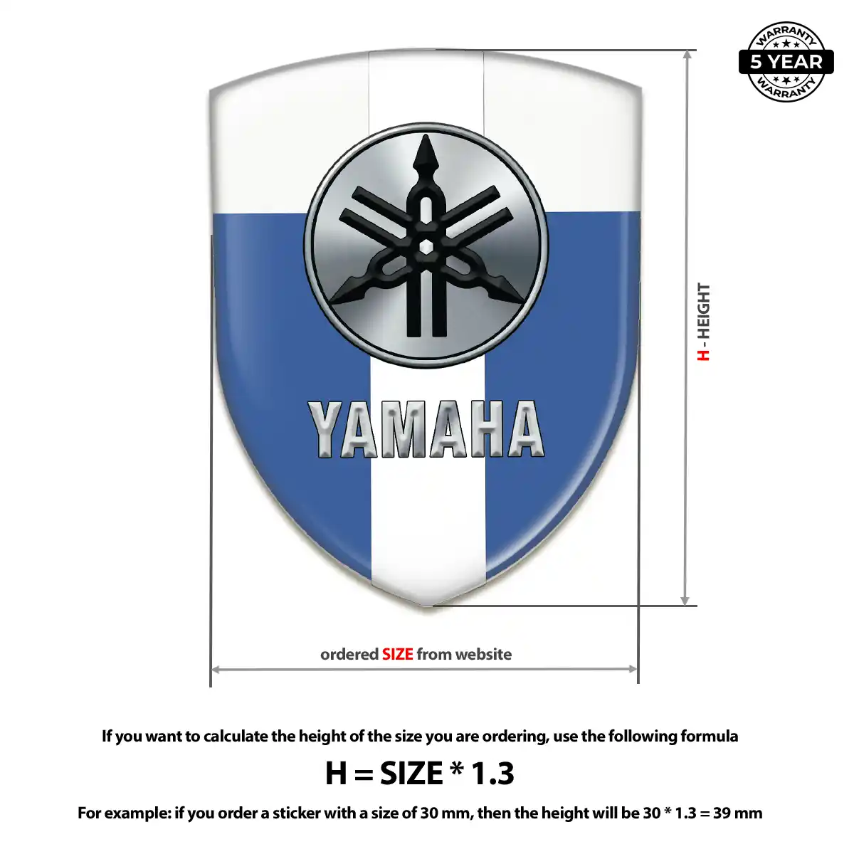 Yamaha Crest Emblem Exterior Luxe