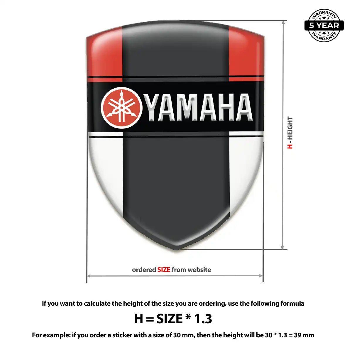 Yamaha Crest Emblem Marked Edition