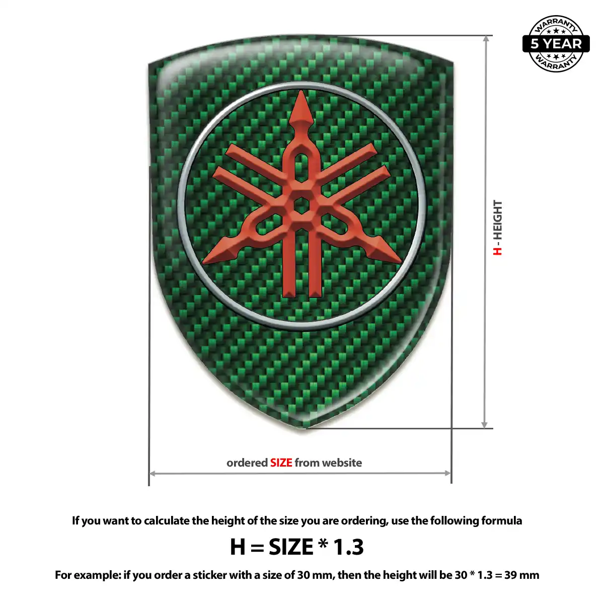 Yamaha Crest Emblem Prime Quality