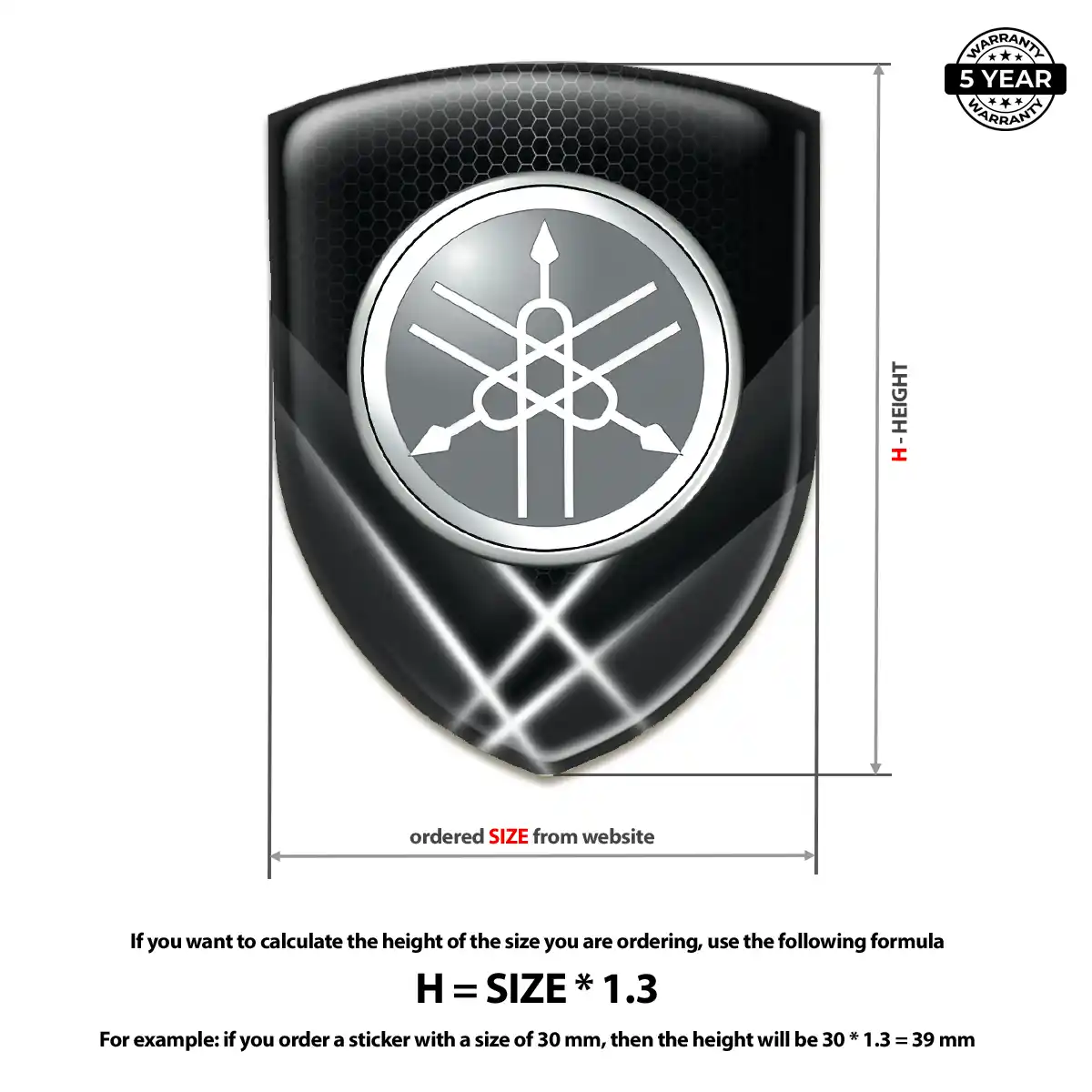 Yamaha Crest Emblem Sleek Style