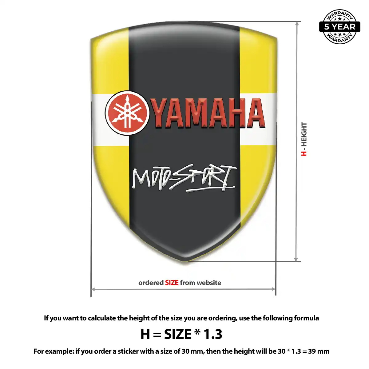 Yamaha Crest Emblem Vortex Series