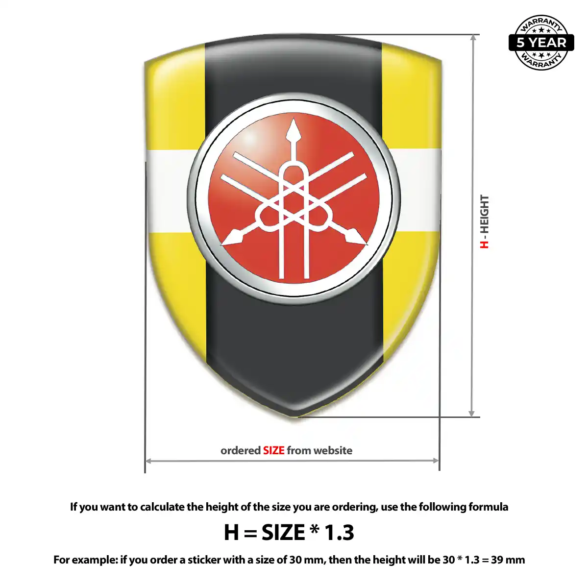Yamaha Crest Logo Emblem Cabin Style