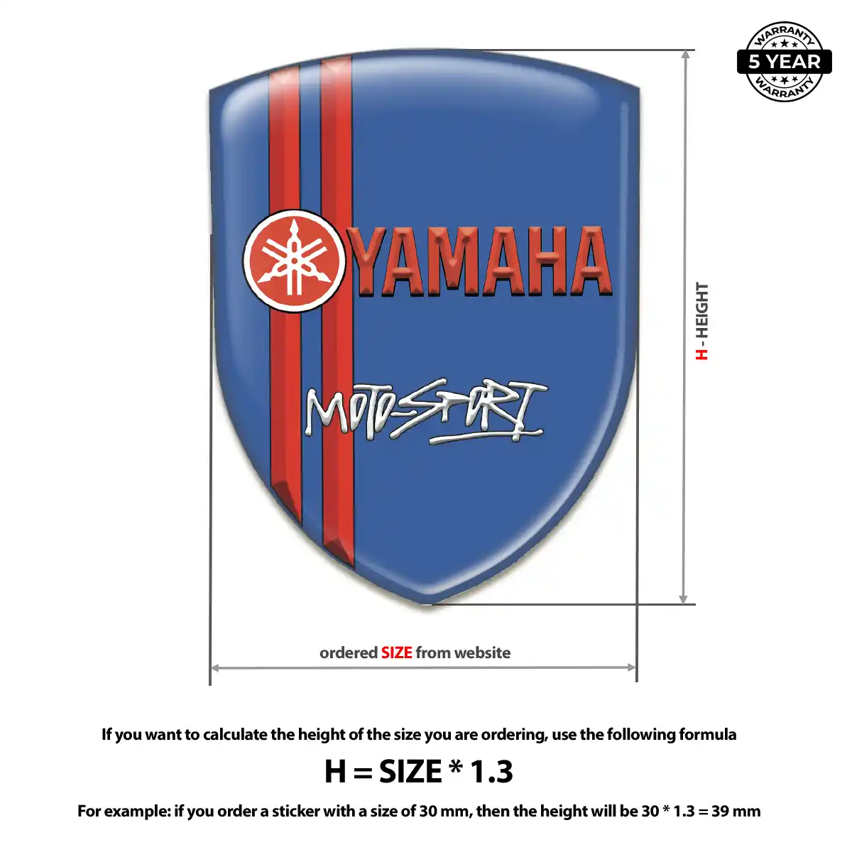 Yamaha Crest Logo Emblem Deluxe Edition