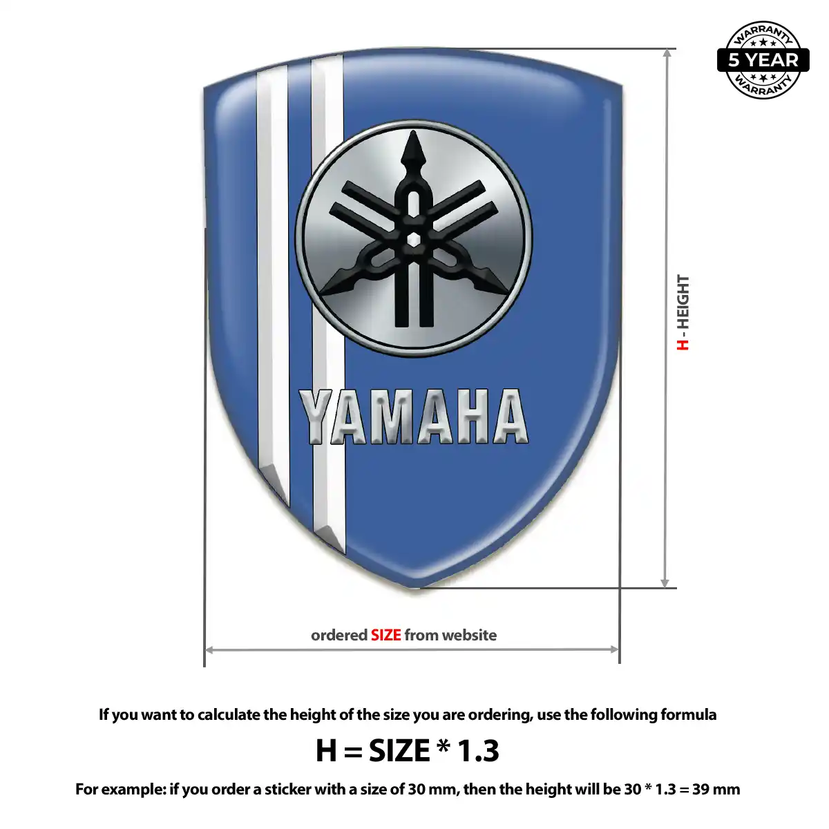 Yamaha Crest Logo Emblem Exterior Luxe