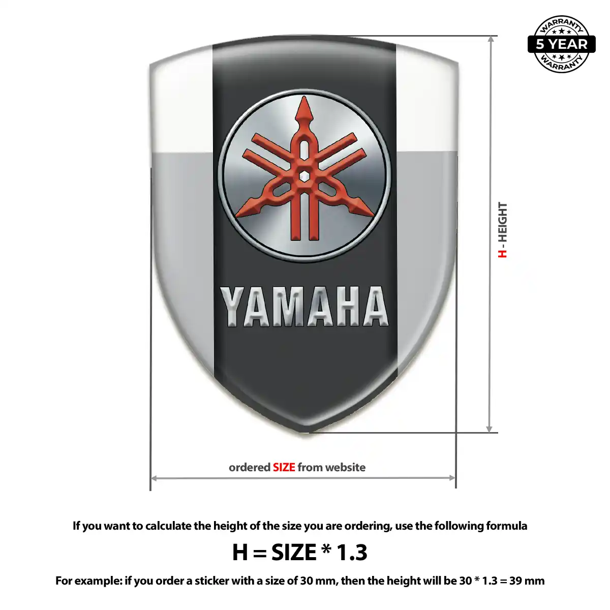 Yamaha Crest Logo Emblem Marked Edition