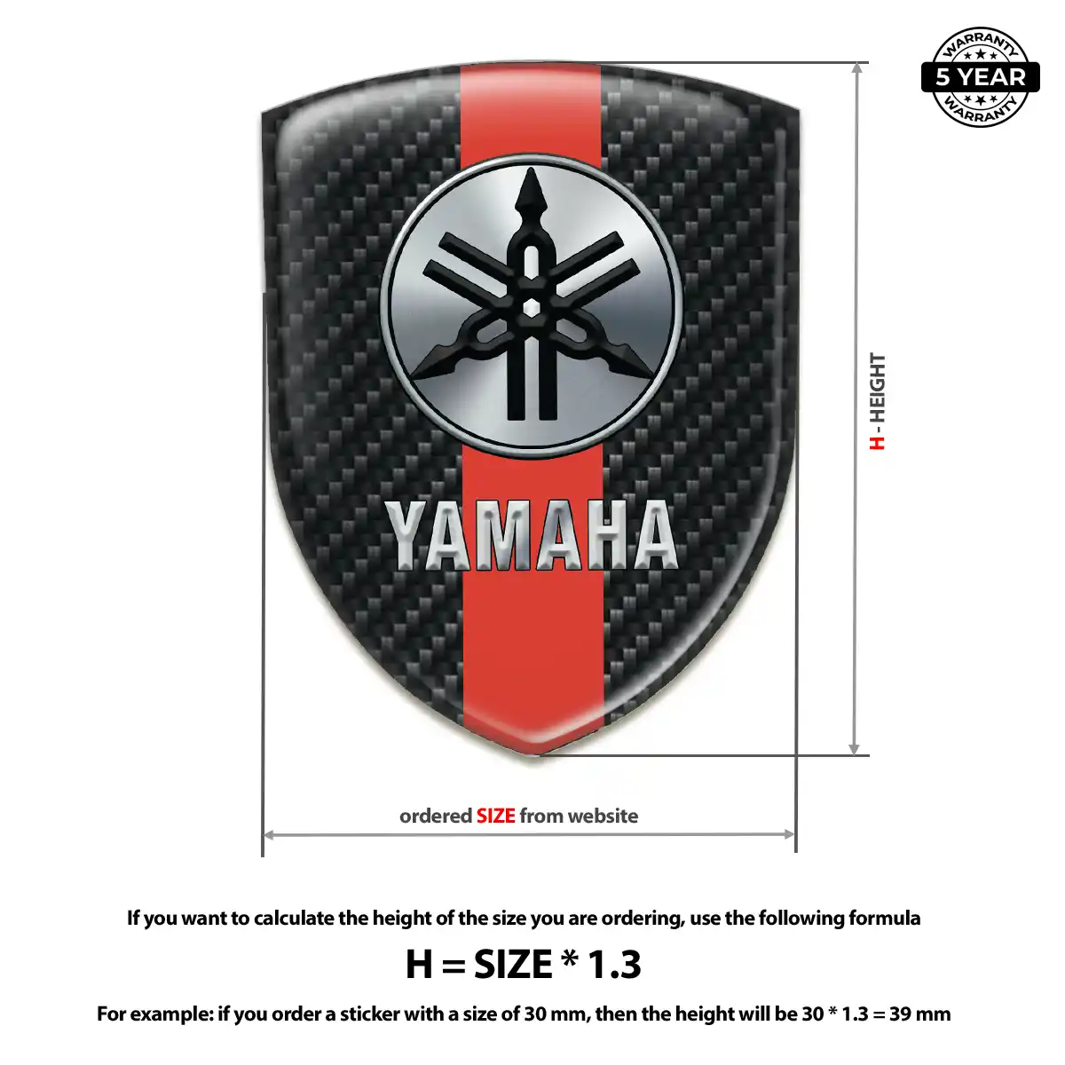 Yamaha Crest Logo Emblem Opulent Line