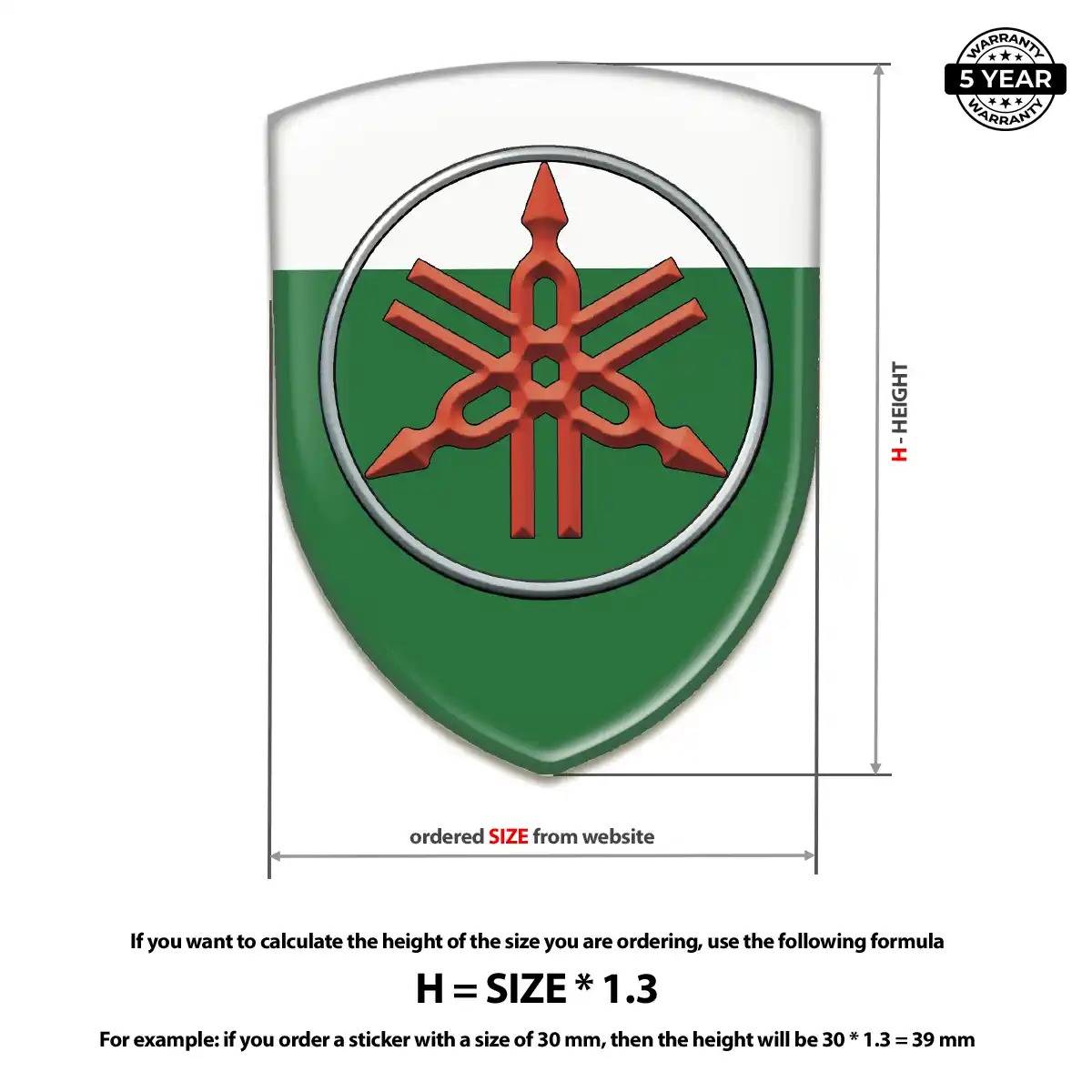 Yamaha Crest Logo Emblem Outer Style