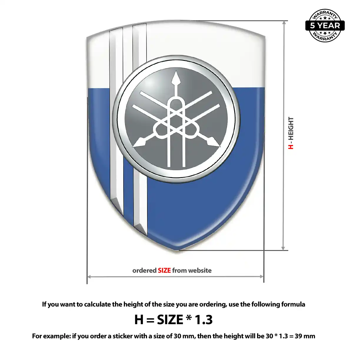 Yamaha Crest Logo Emblem Performance Style