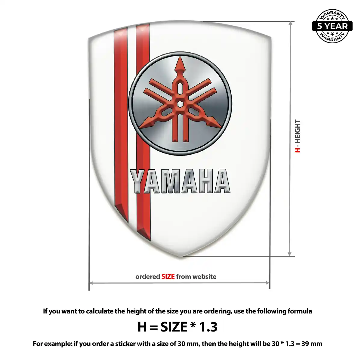 Yamaha Crest Logo Emblem Sleek Style
