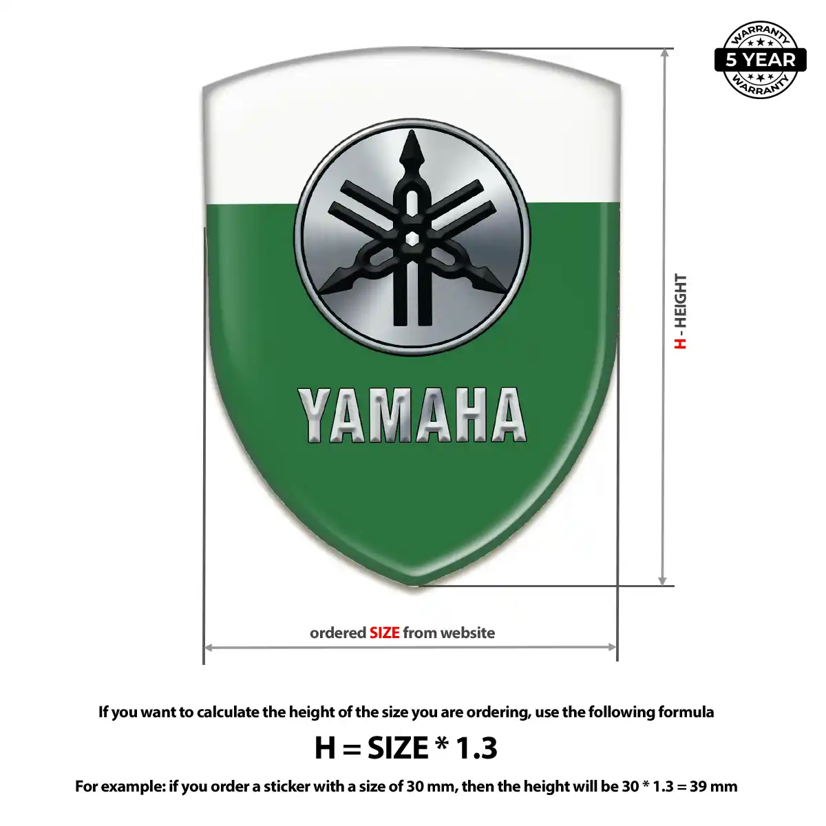 Yamaha Crest Logo Emblem Street Tuning