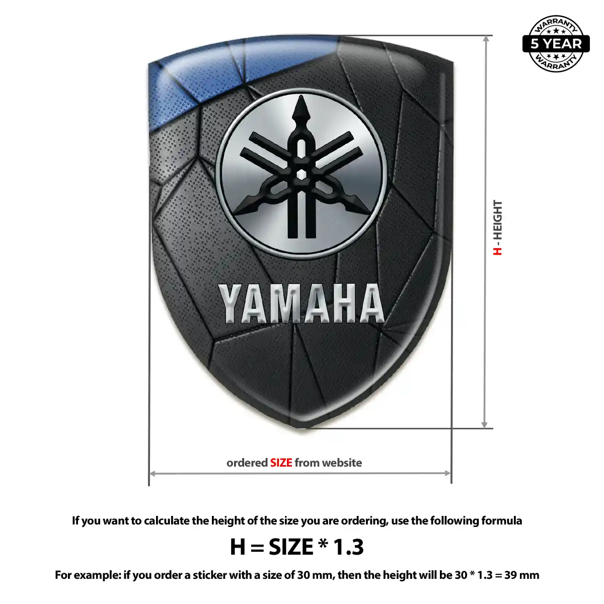 Yamaha Domed Badge Cabin Style