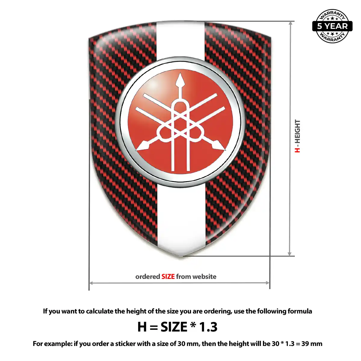 Yamaha Domed Badge Interior Elegance