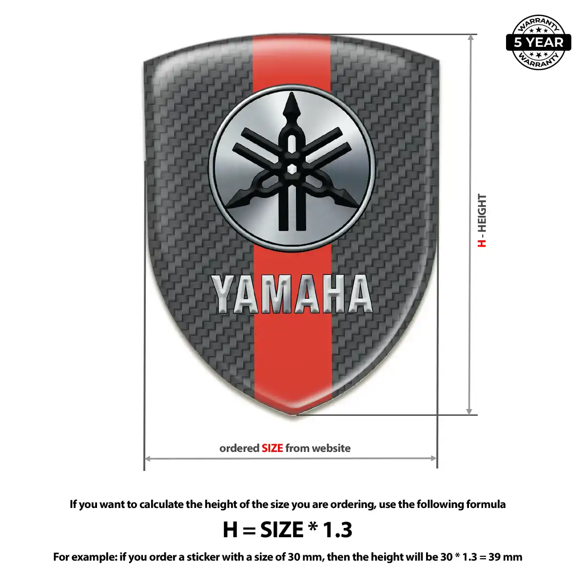 Yamaha Domed Badge Noble Edition