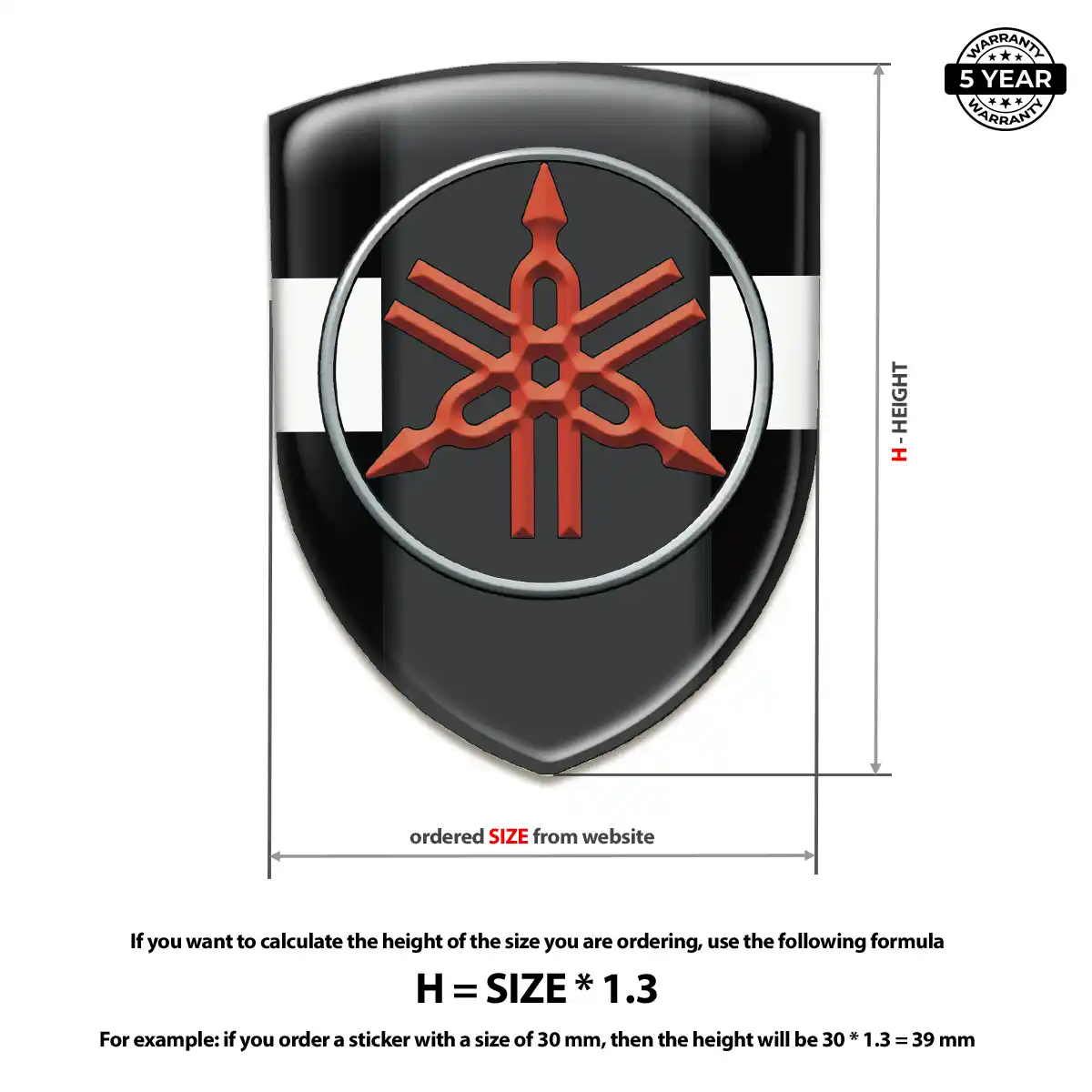 Yamaha Domed Badge Opulent Line