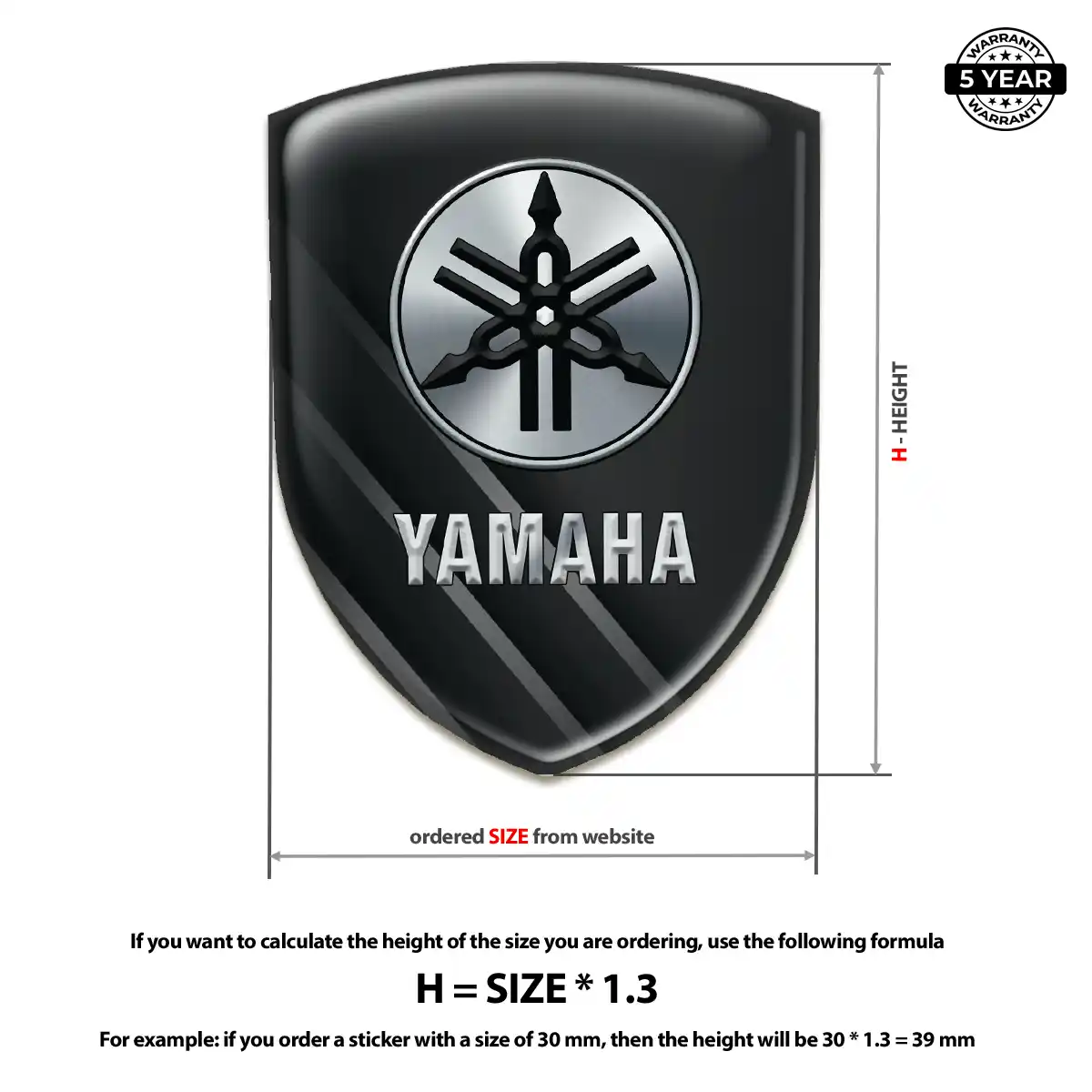 Yamaha Domed Badge Sport Tuning