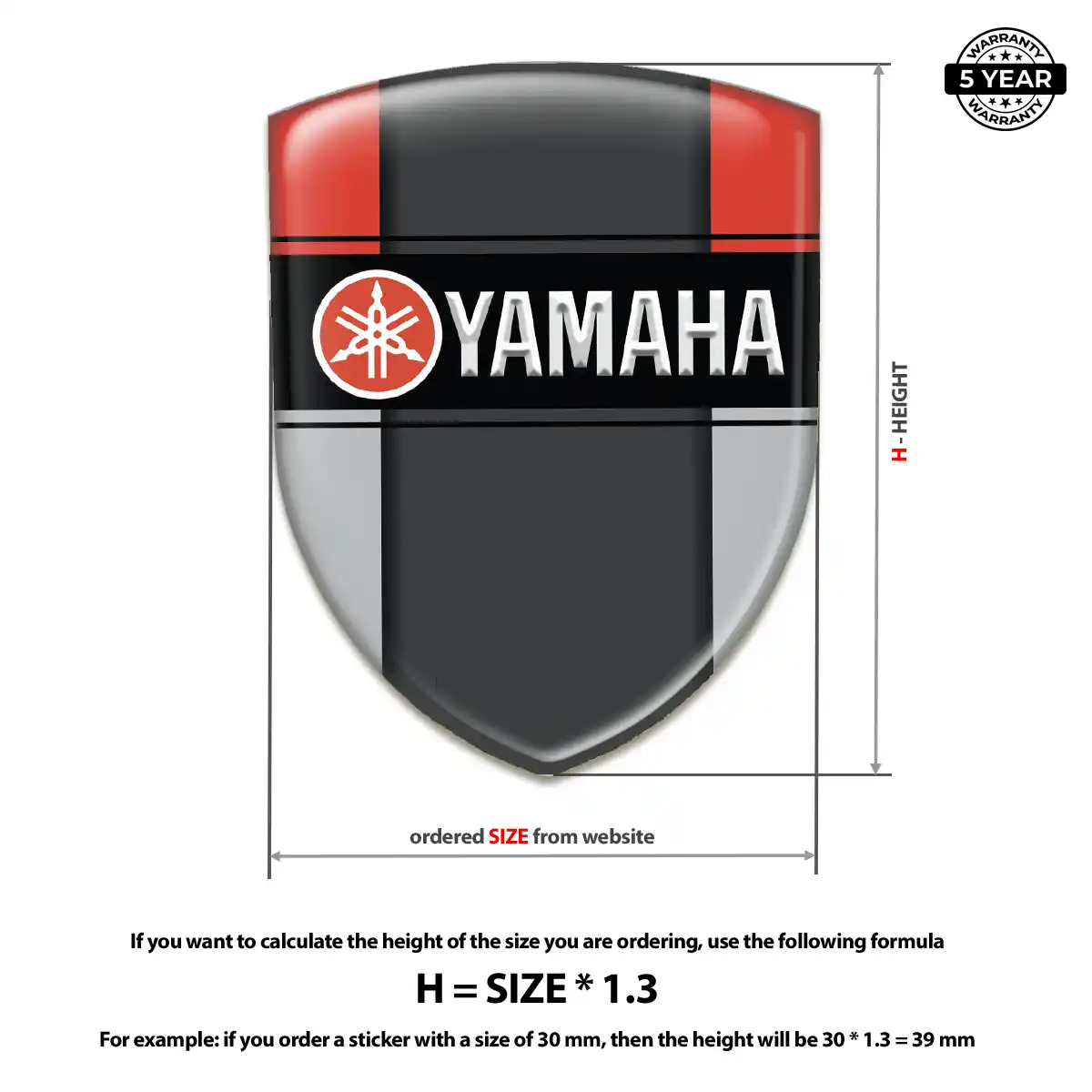 Yamaha Domed Badge Street Tuning