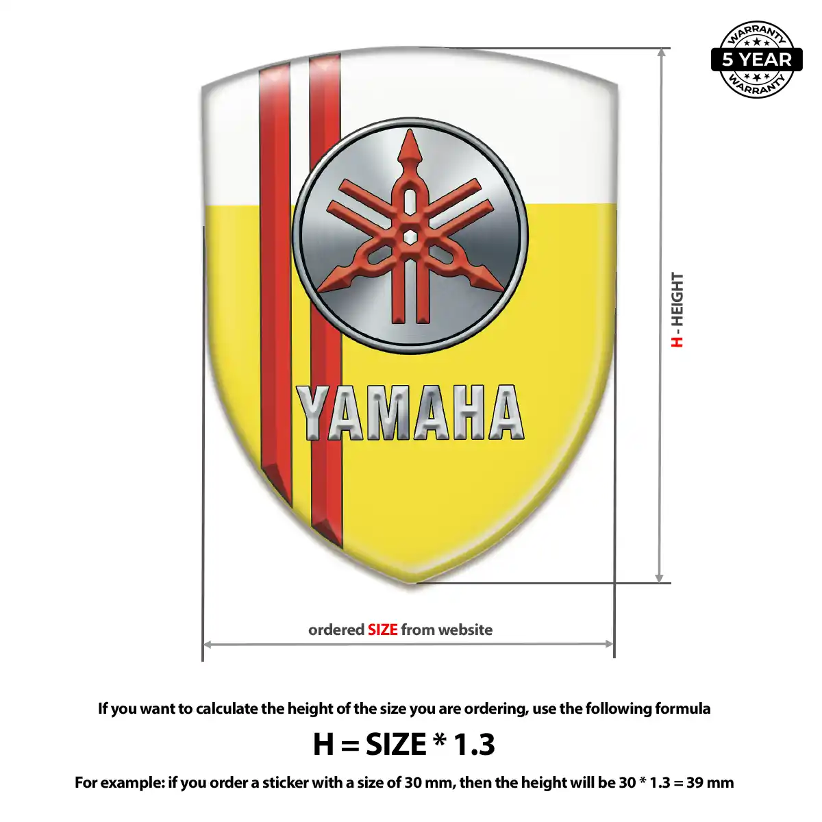 Yamaha Domed Badge Superior Craft