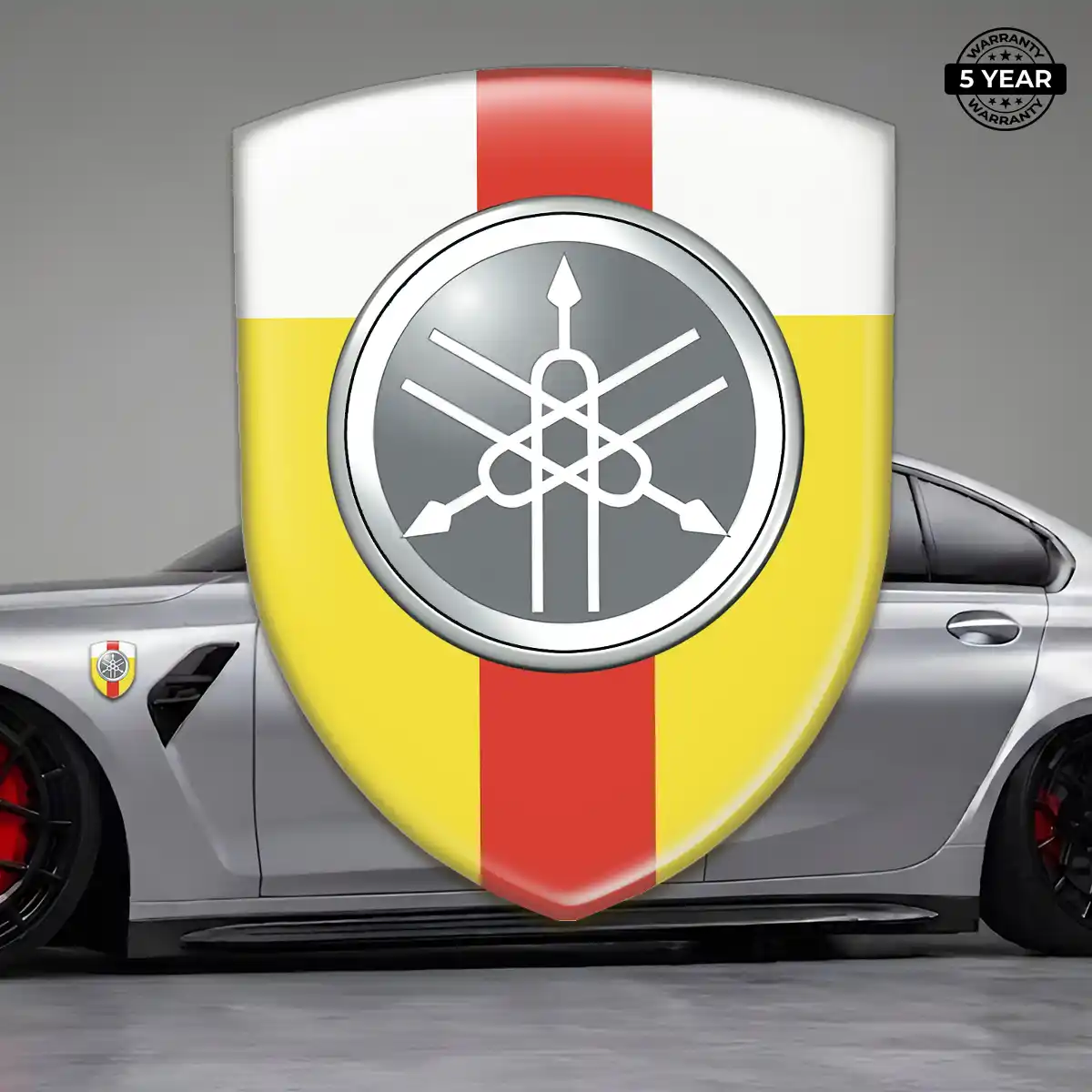 Yamaha Domed Car Sticker Elite Finish