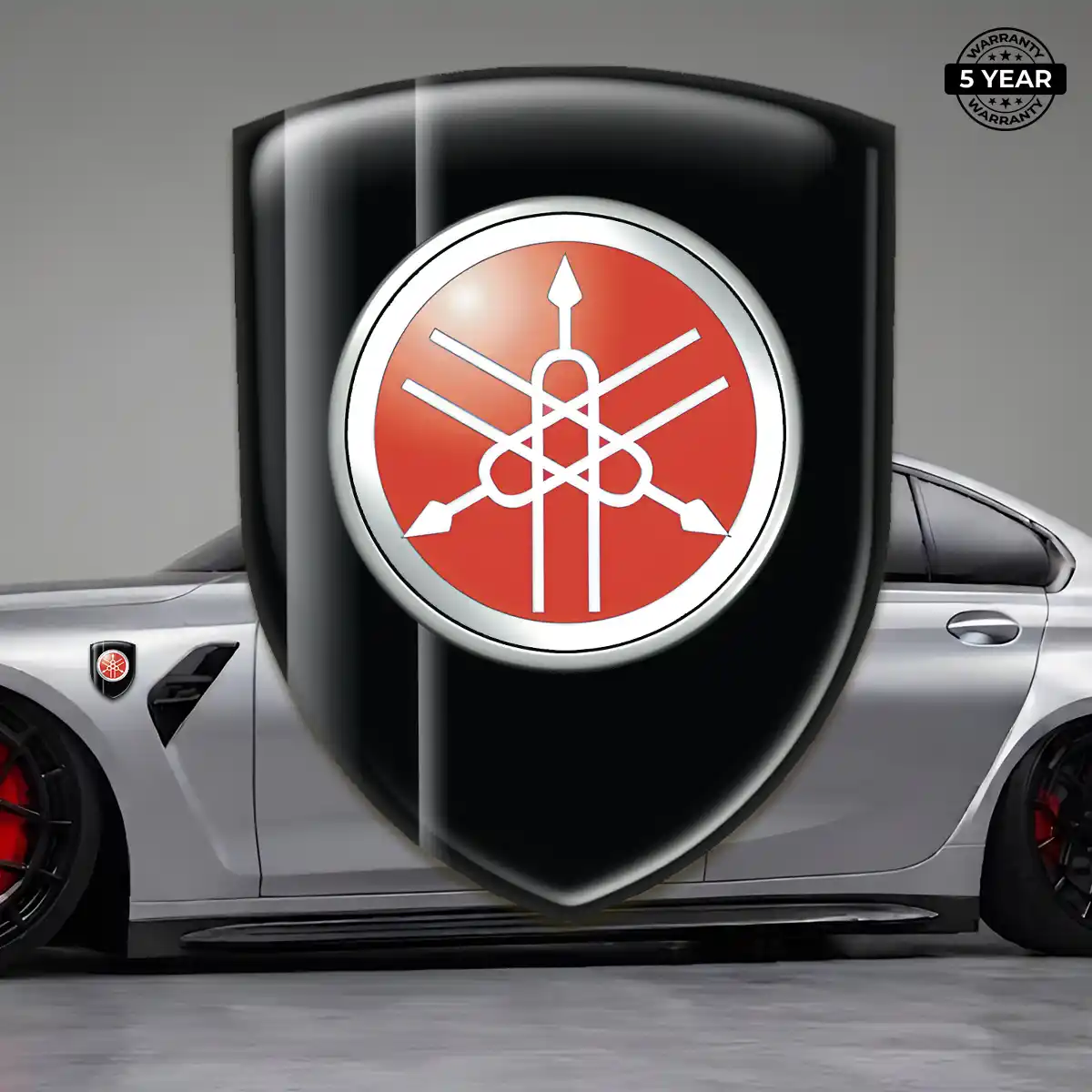 Yamaha Domed Car Sticker Marked Edition