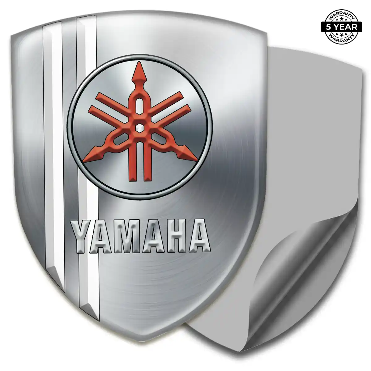 Yamaha Domed Car Sticker Refined Design