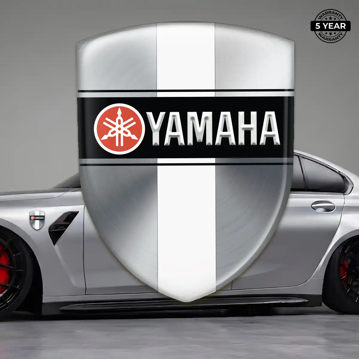 Yamaha Domed Car Sticker Resin Luxe