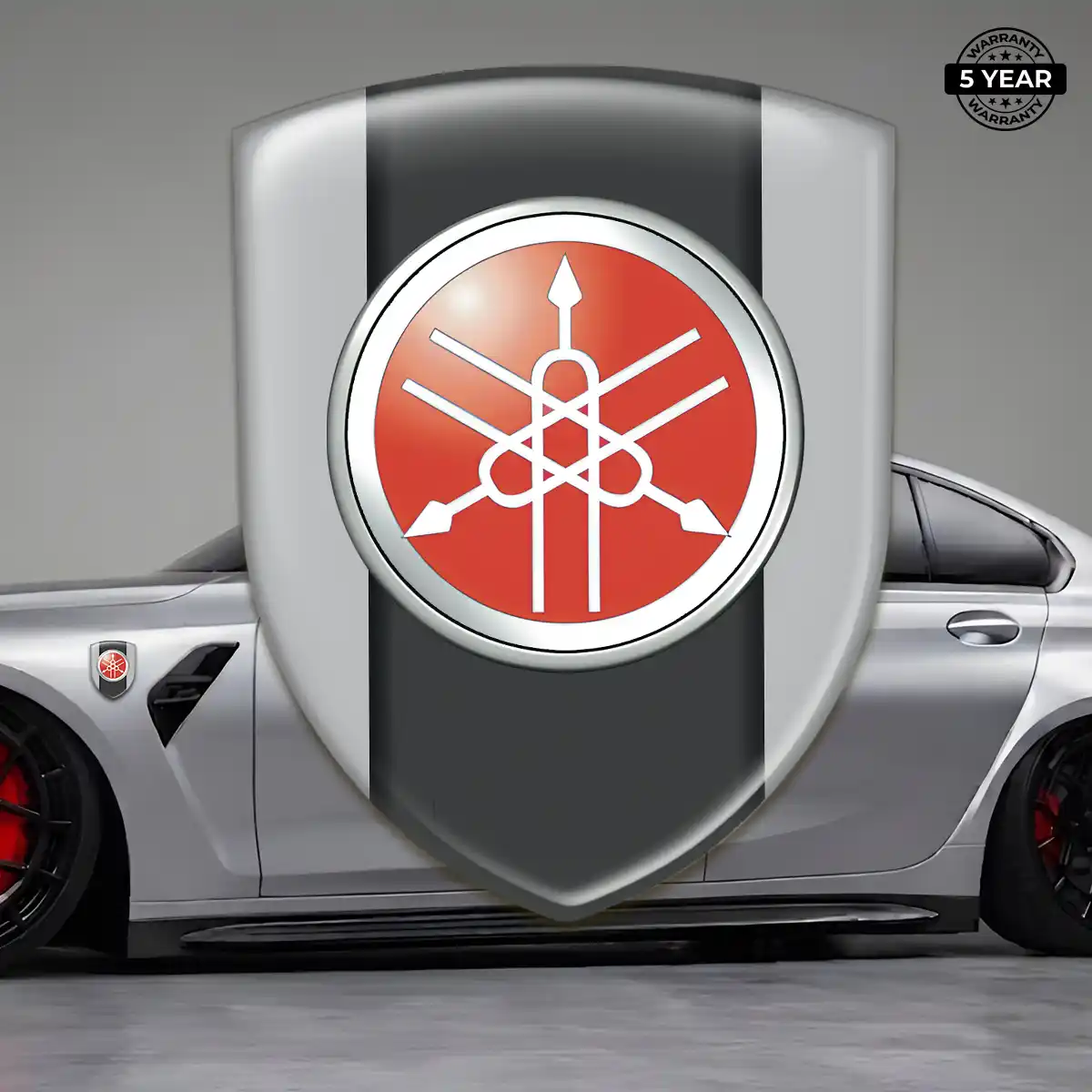 Yamaha Domed Car Sticker Sleek Style