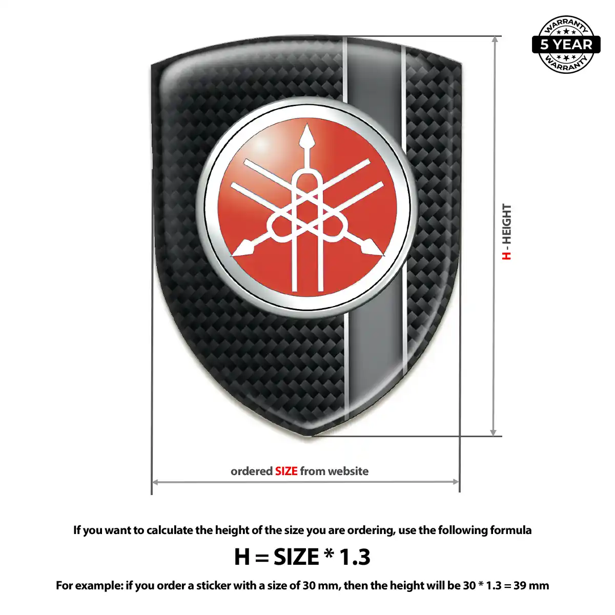 Yamaha Domed Decal Elite Edition