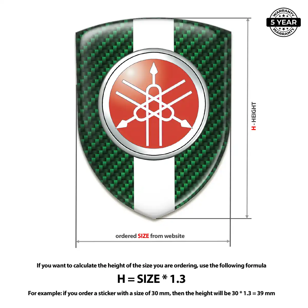 Yamaha Domed Decal Sport Tuning