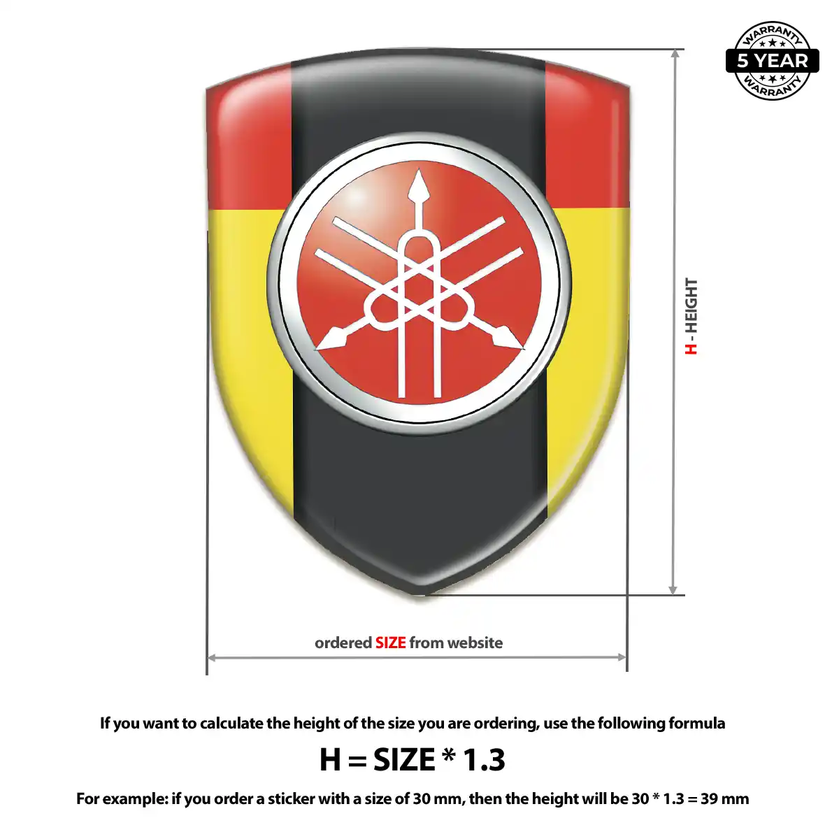 Yamaha Domed Decal Street Tuning