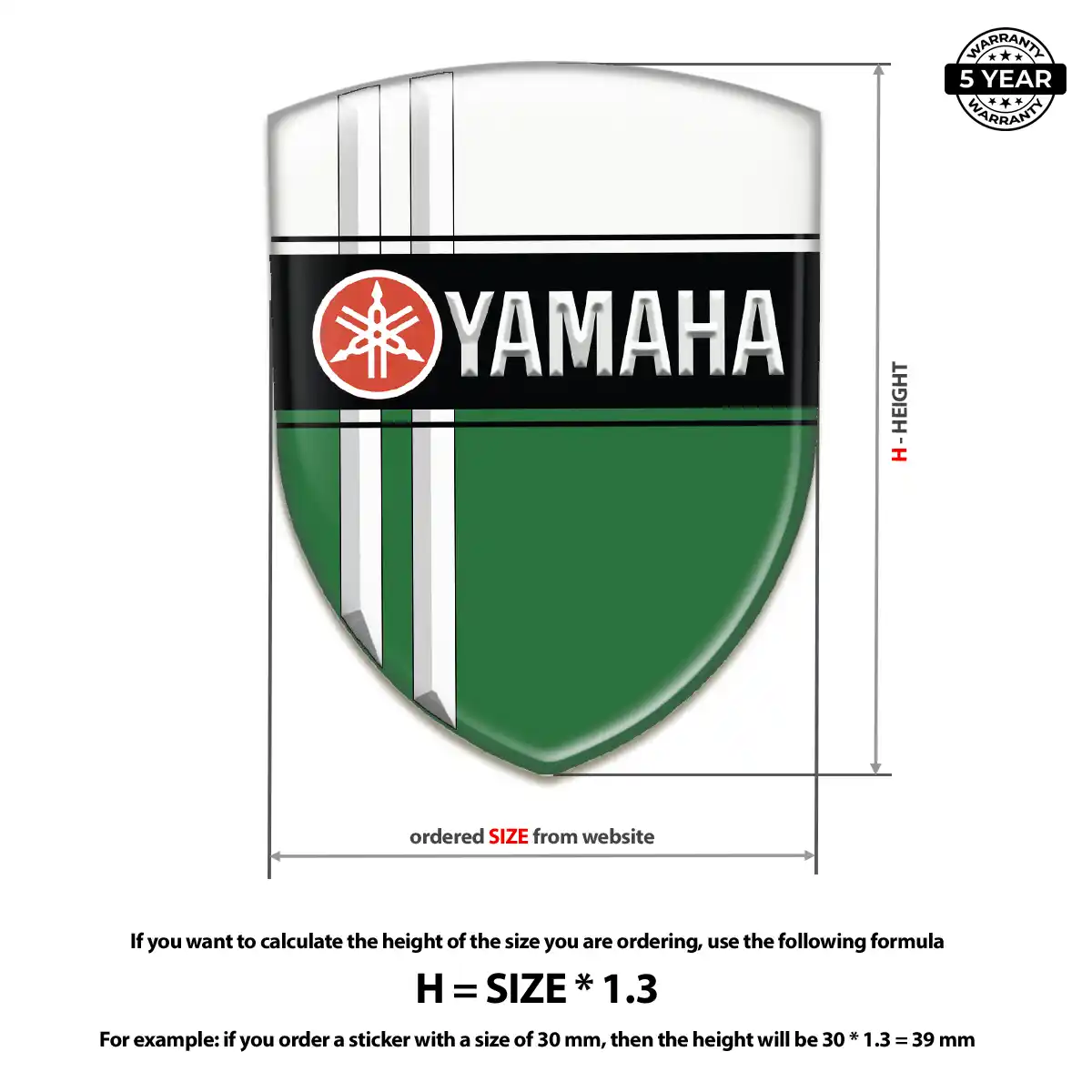 Yamaha Domed Emblem Auto Tuning