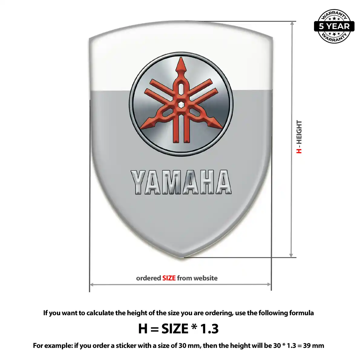 Yamaha Domed Emblem Cabin Style