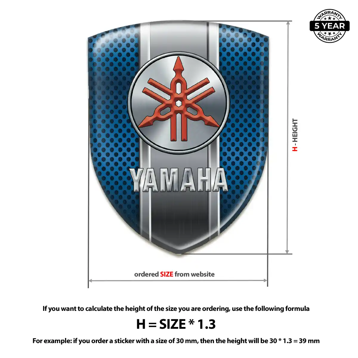 Yamaha Domed Emblem Elite Edition