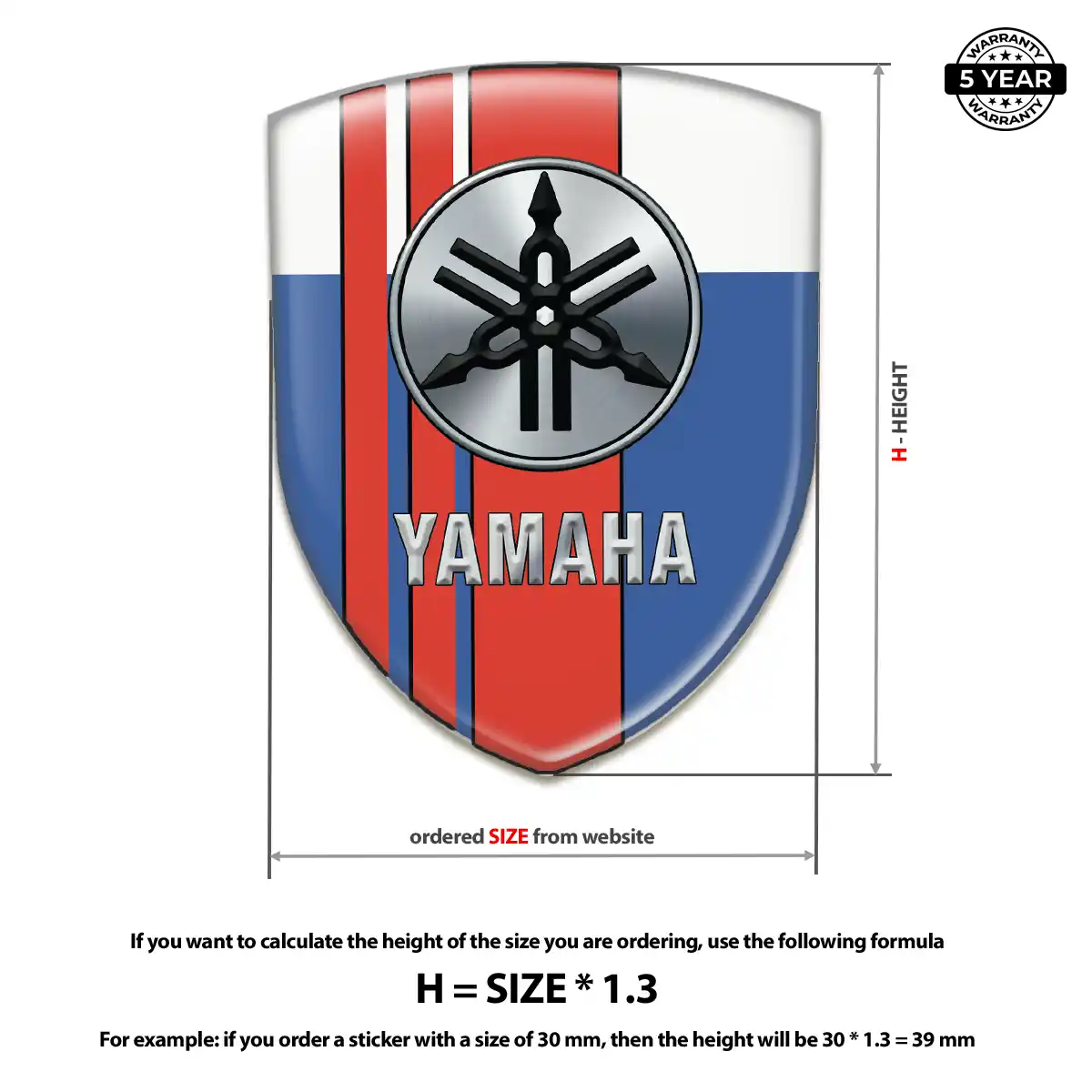 Yamaha Domed Emblem Interior Elegance