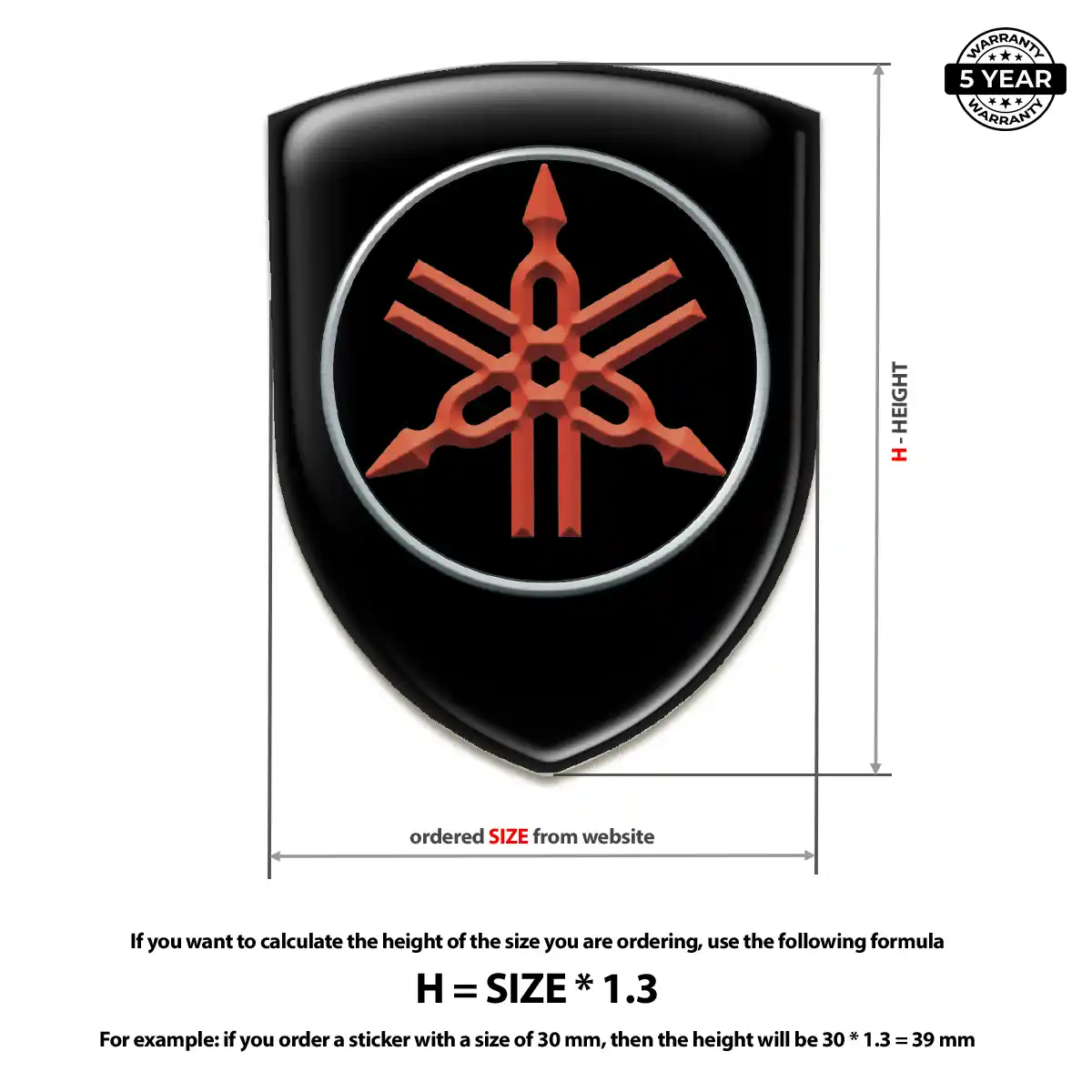 Yamaha Domed Emblem Interior Luxe