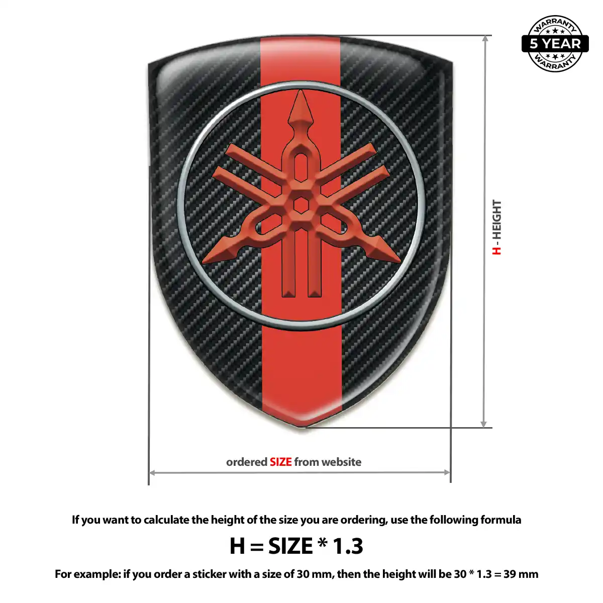 Yamaha Domed Emblem Noble Edition