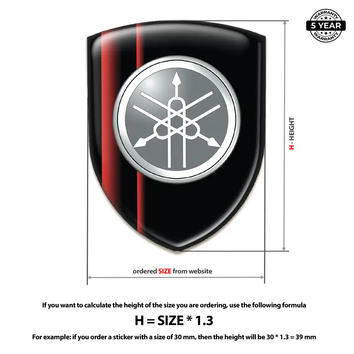 Yamaha Domed Emblem Prestige Line