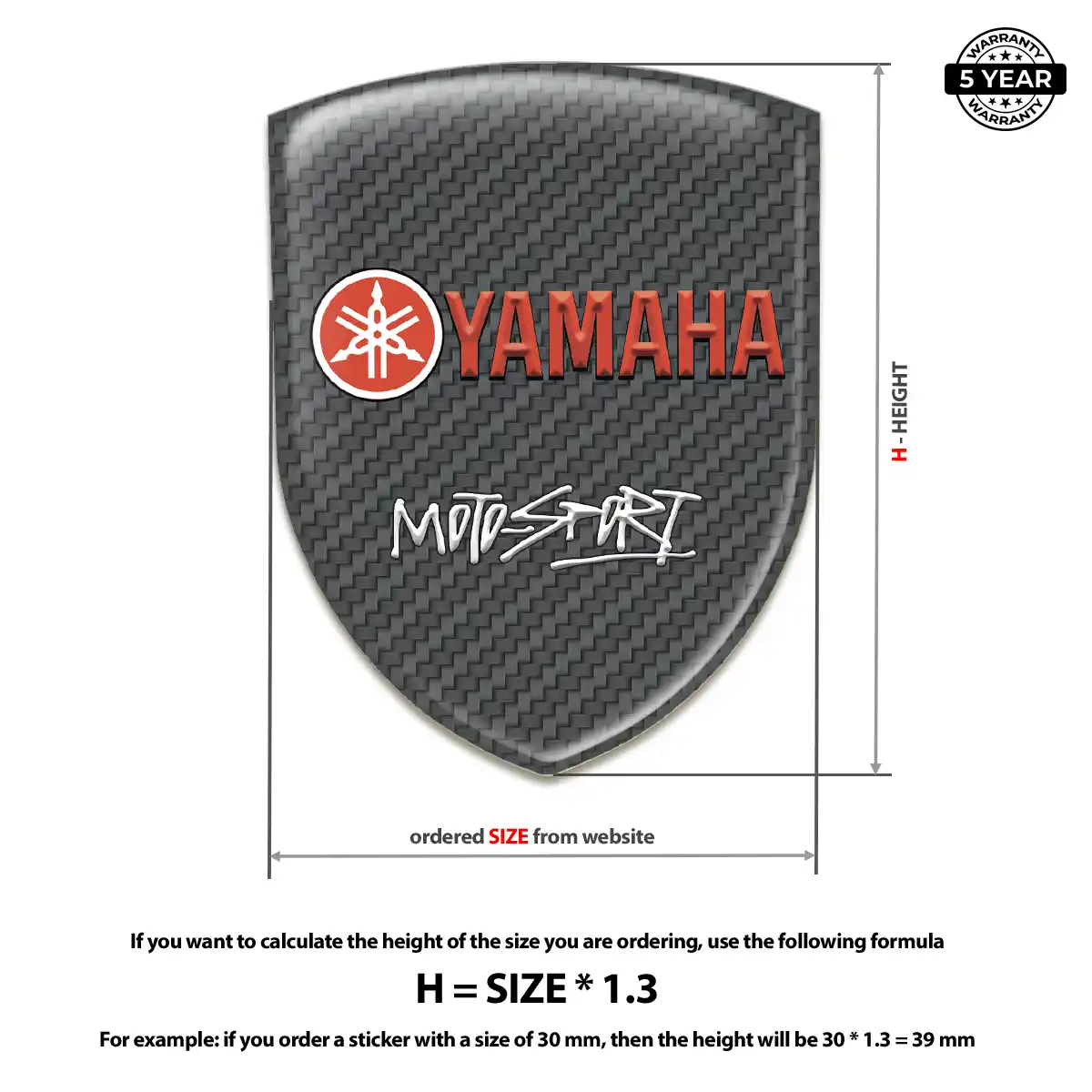 Yamaha Domed Emblem Signature Grade