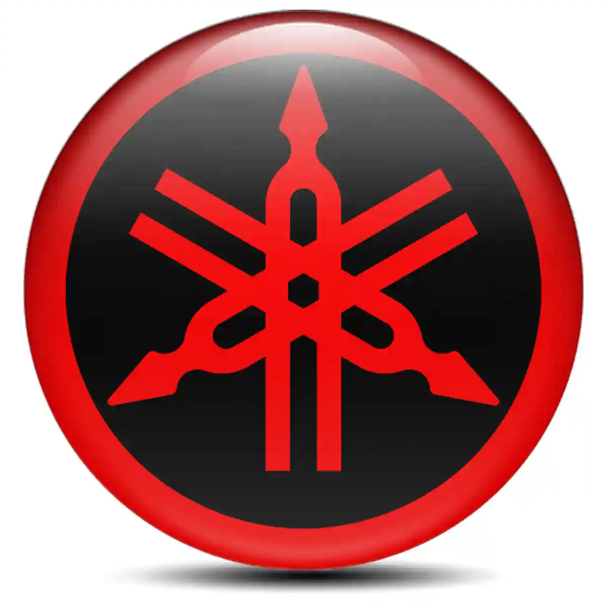 Yamaha Domed Emblem Sleek Style
