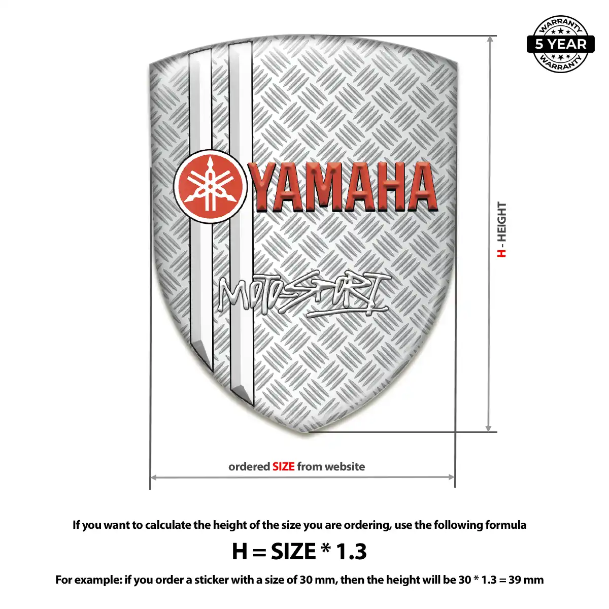 Yamaha Domed Emblem Street Tuning