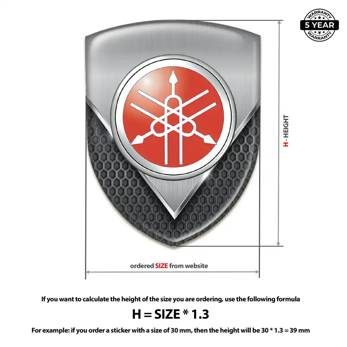 Yamaha Domed Emblem Superior Craft