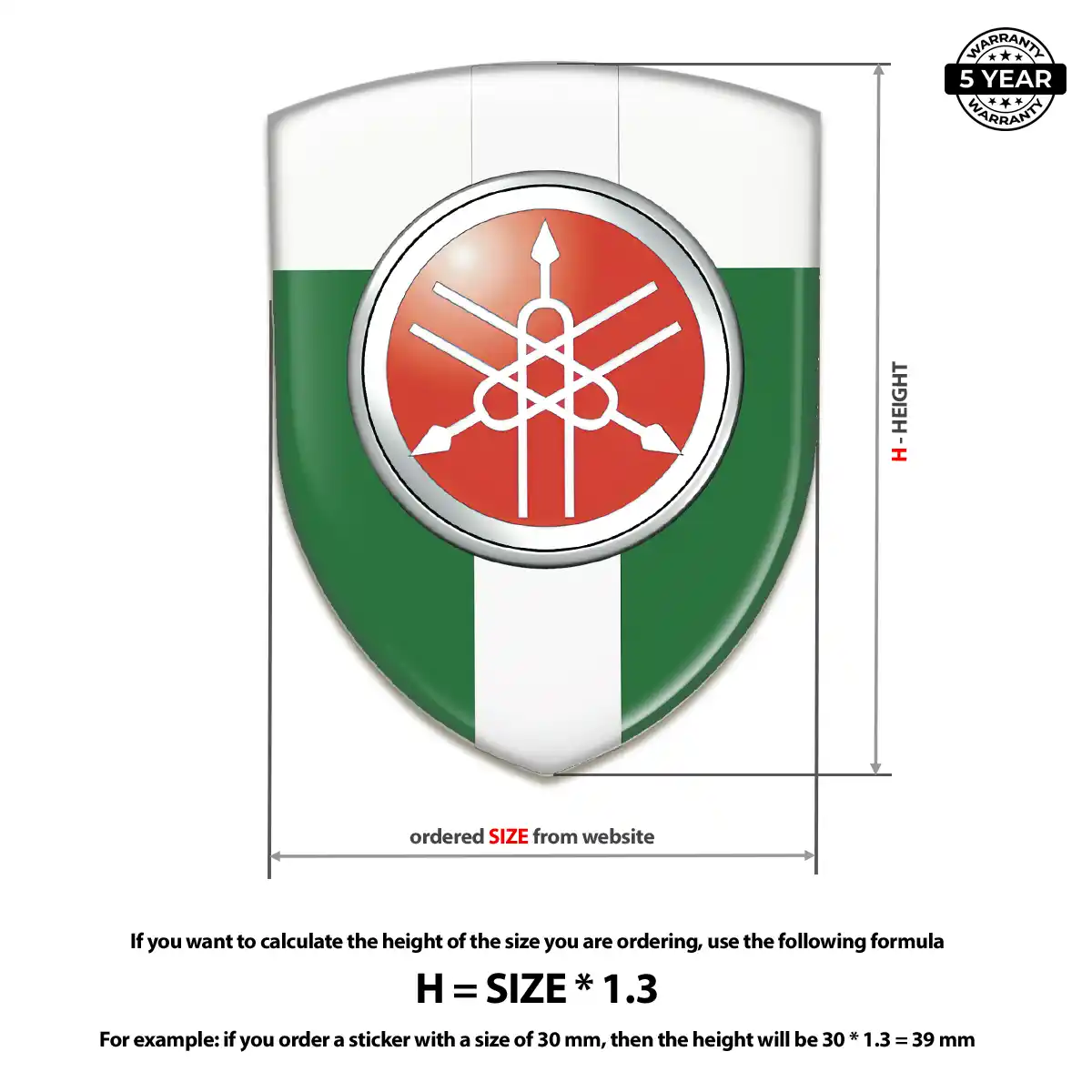 Yamaha Domed Emblem Vortex Series