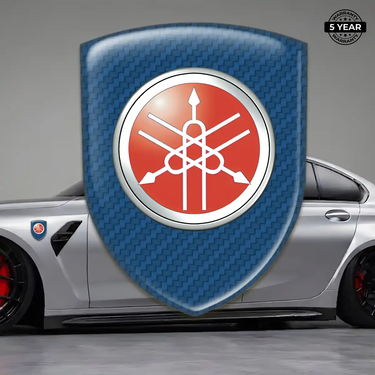 Yamaha Domed Logo Decal Auto Tuning