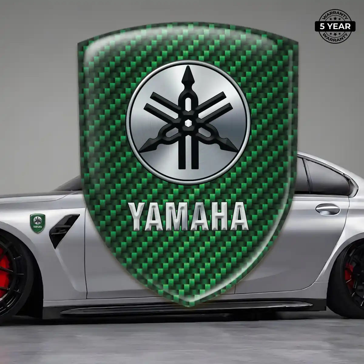 Yamaha Domed Logo Decal Branded Line