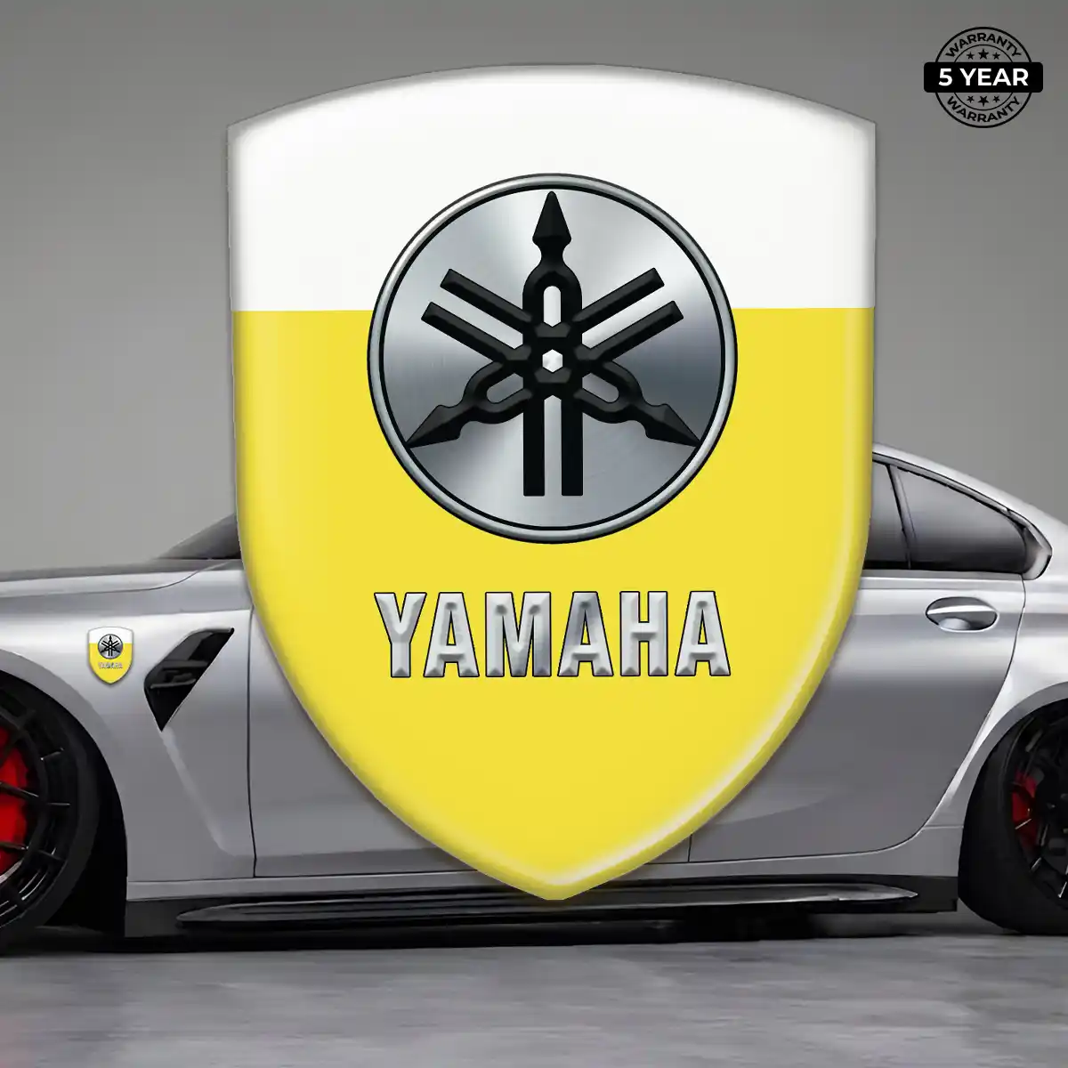 Yamaha Domed Logo Decal Refined Design