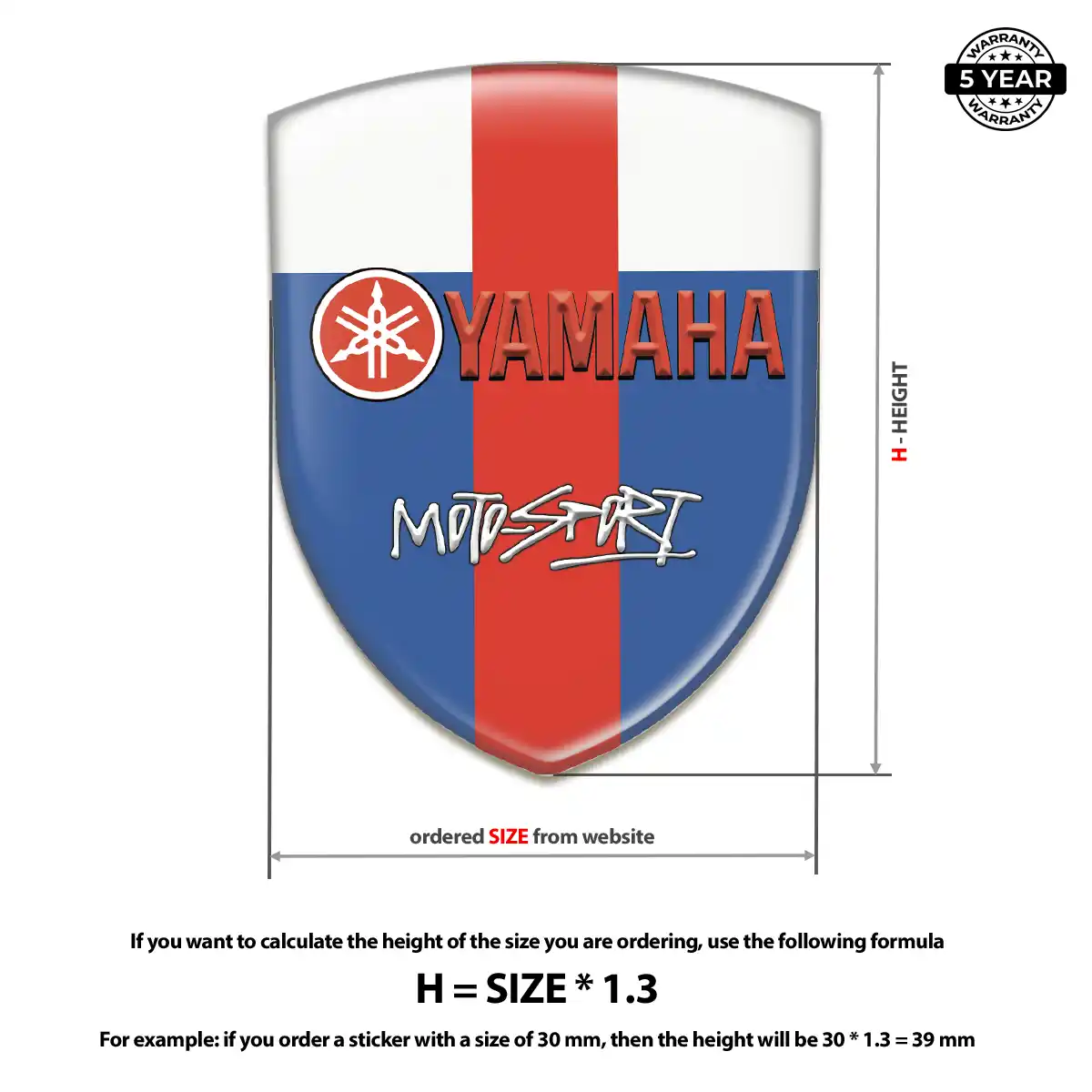 Yamaha Domed Logo Sticker Elite Edition