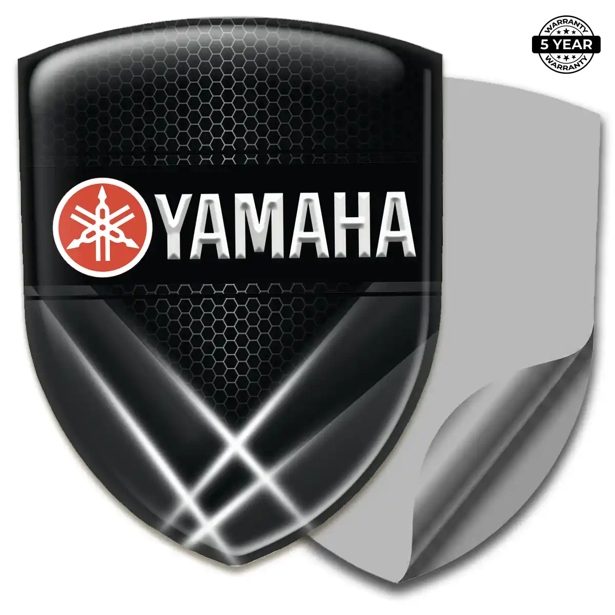 Yamaha Domed Logo Sticker Refined Design