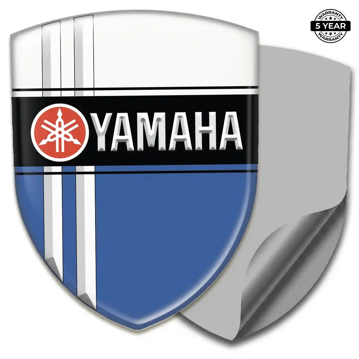 Yamaha Domed Logo Sticker Sleek Style