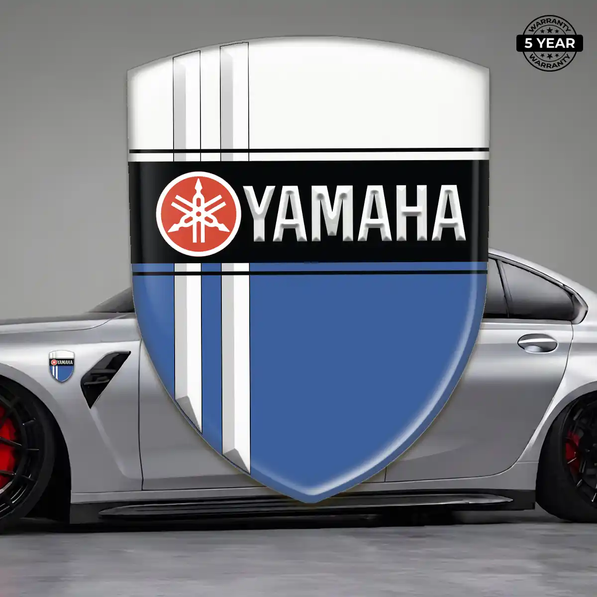 Yamaha Domed Logo Sticker Sleek Style