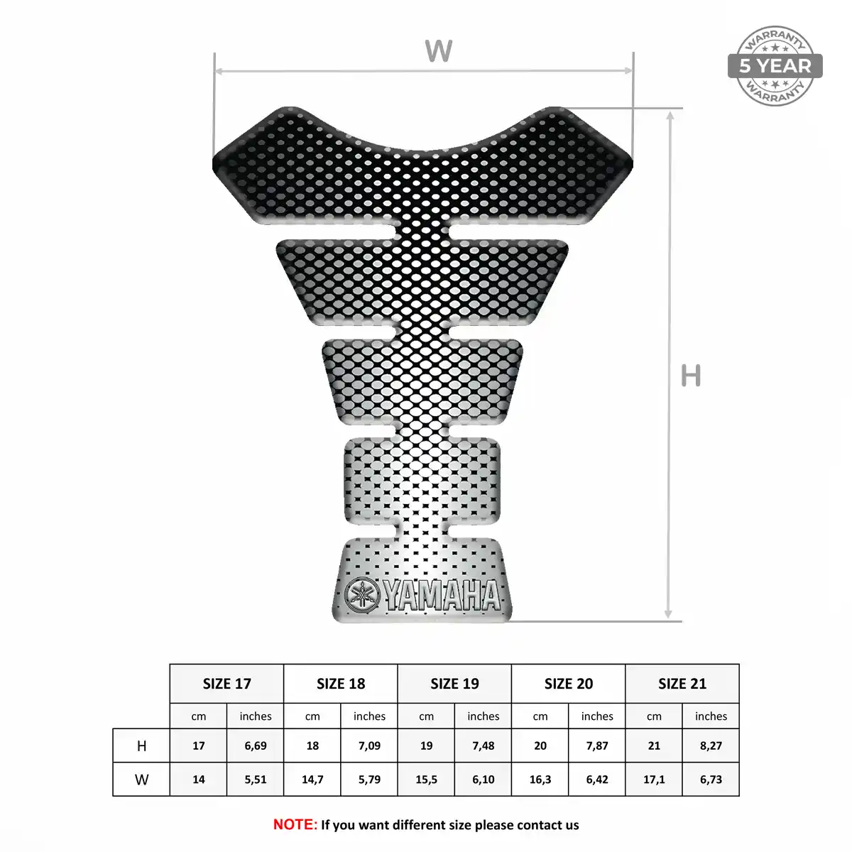 Yamaha Domed Tank Pad Exclusive Series